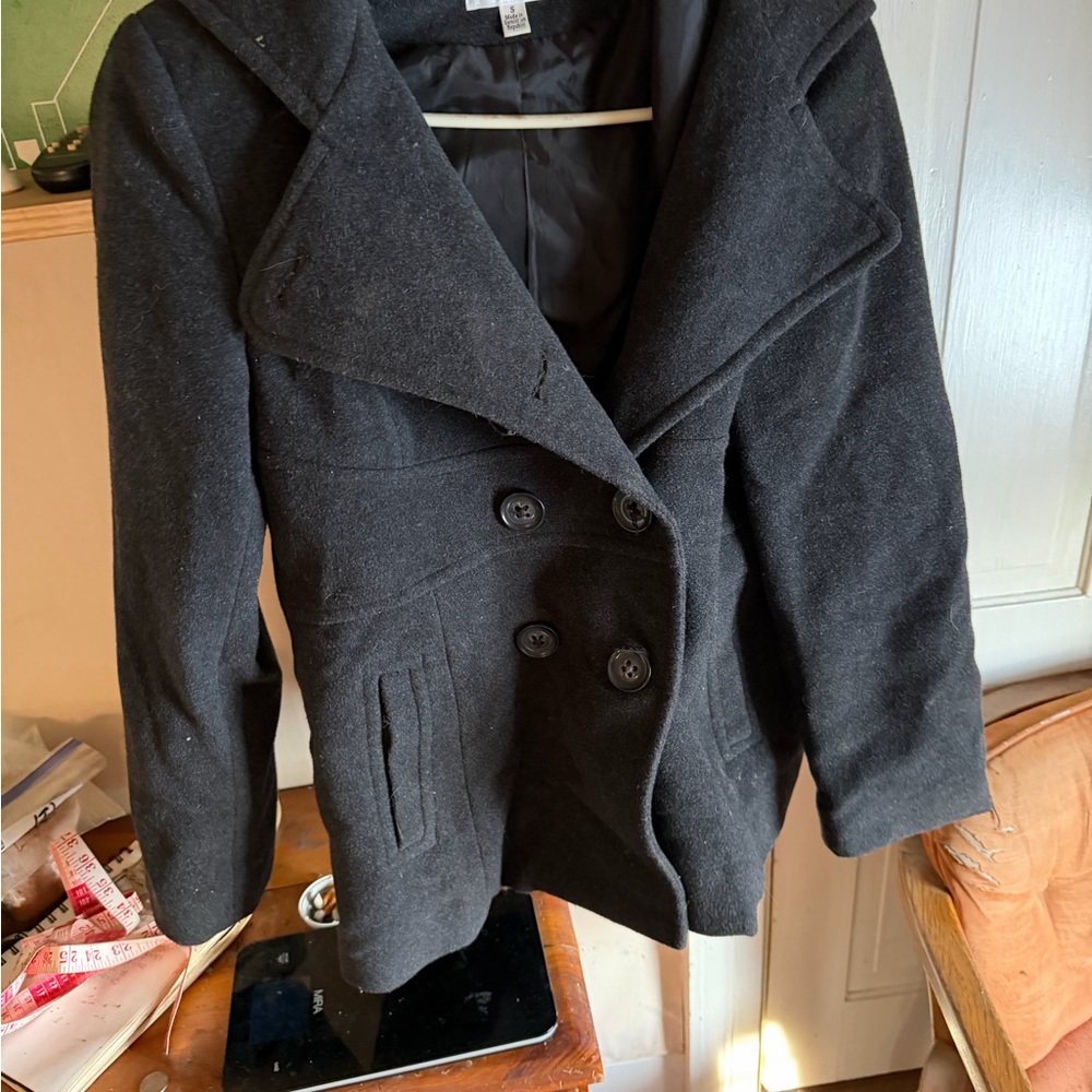 Croft & Barrow Charcoal Pea Coat
